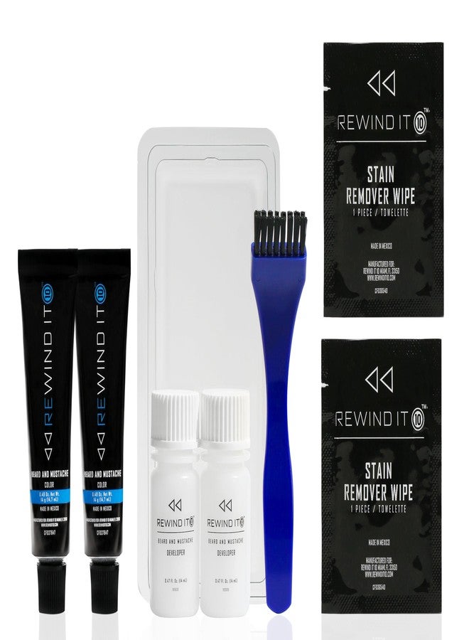 REWIND IT 10 Real Black Beard and Mustache Color - Image 2